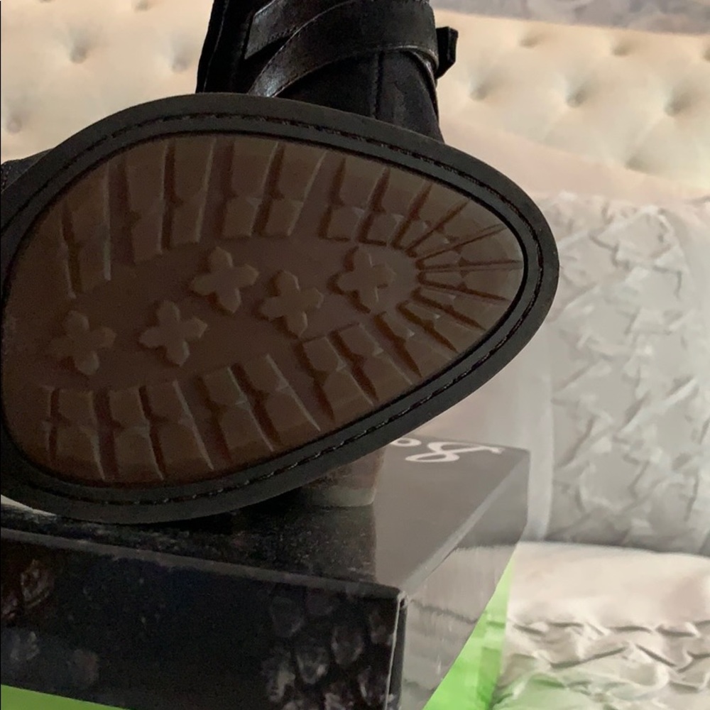 Sam Edelman Morgon ,black leather booties 8,5 - Picture 7 of 7